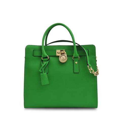 michael kors hamilton large genuine leather forest green|michael kors hamilton tote bag.